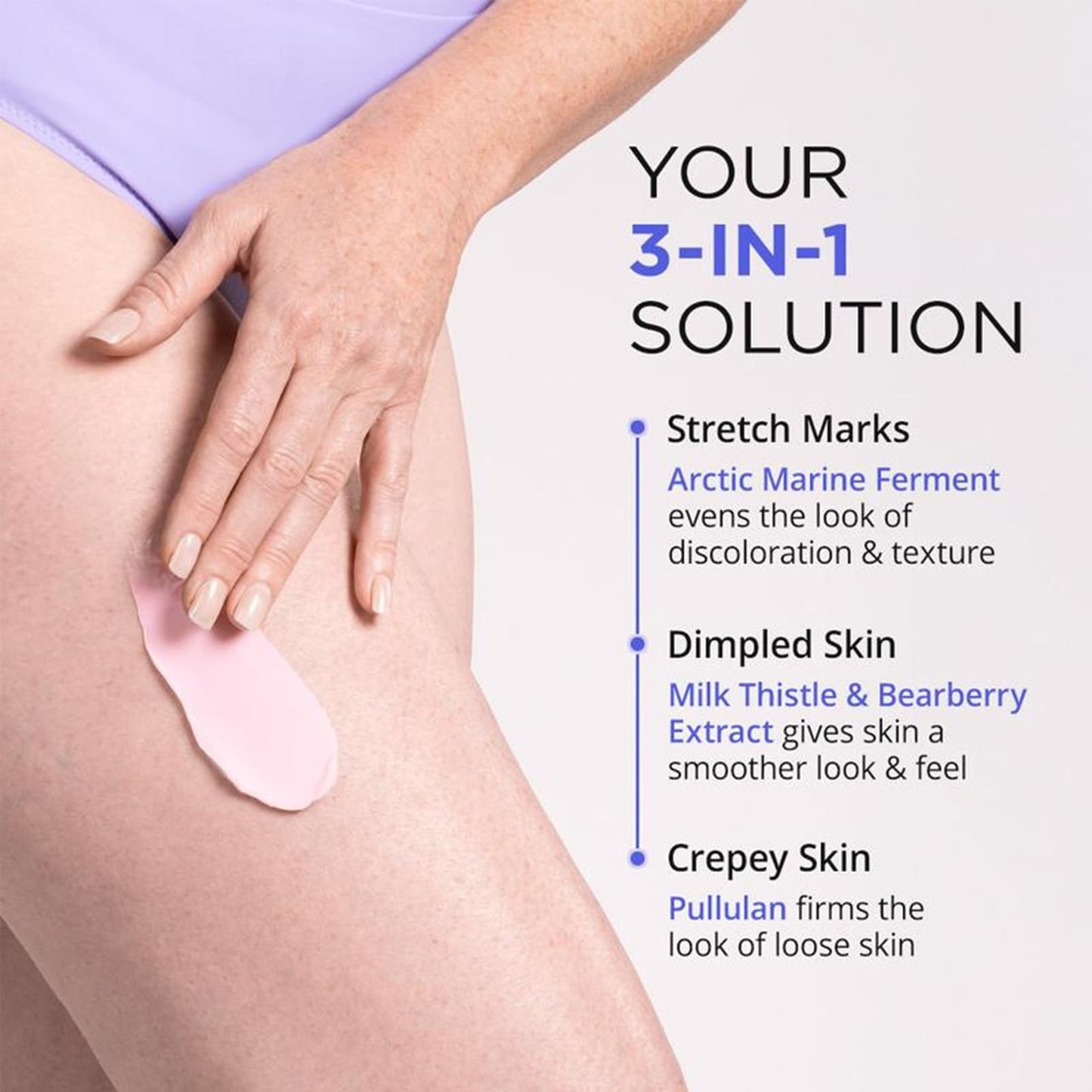 Firming Butt & Thigh Cream - Sculpt & Tone Arm Cream - Crepey Skin Treatment Smooths Wrinkles, Deeply Hydrates - Firming Cream For Loose Skin - Body Moisturizer for Women