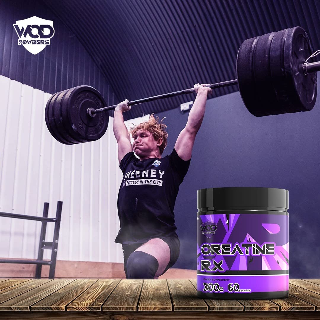 Hellenia Creatine Monohydrate Powder, Suitable for Vegans, Unflavoured, Scoop Included - WOD Powders - 300g