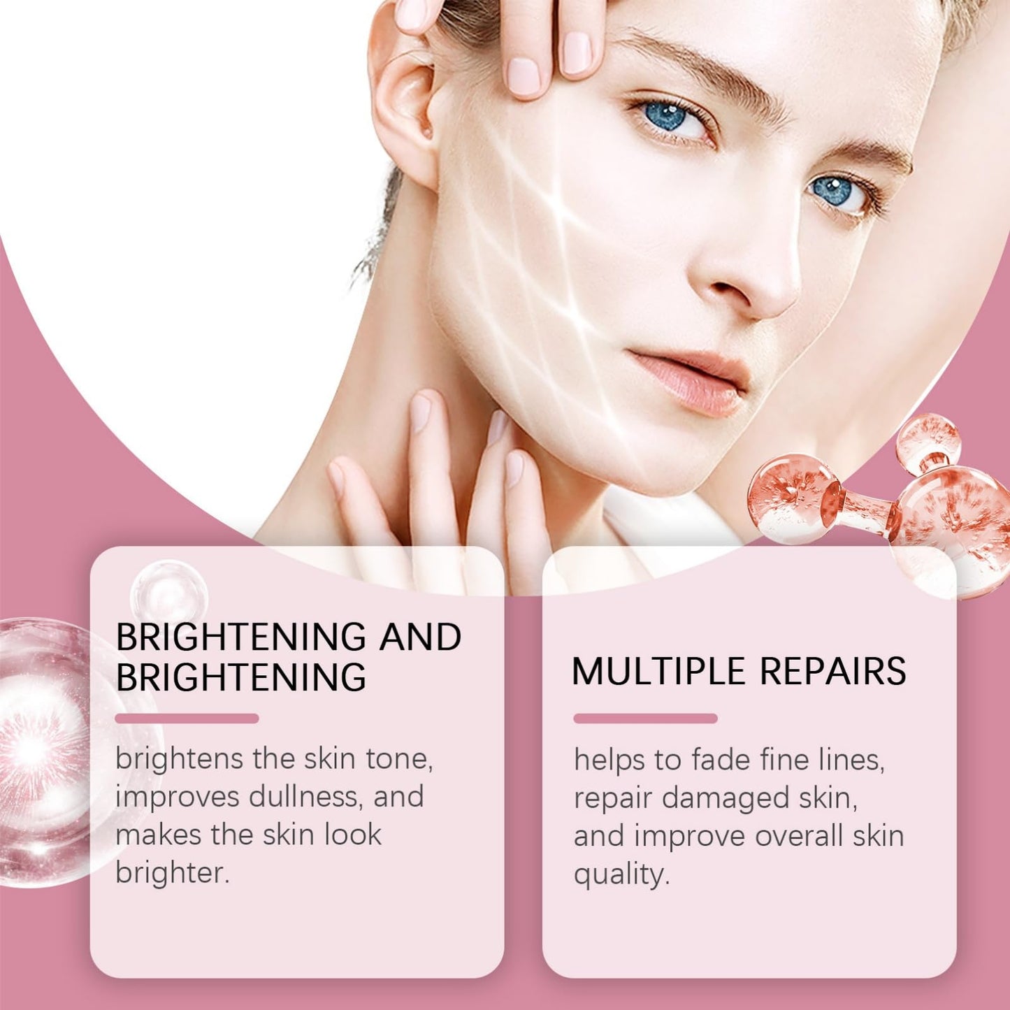 Ruojiar 70 Pads Red SUCC/inic Acid Panthe/NOL Face Exfoliator Pads,Exfoliating Toner Pa/ds for Acne Prone Skin,Zero Pore Pa/ds,for Exfoliation and Minimizing Po/res,Deep Clean Pores,Face Scrub Exfoliator