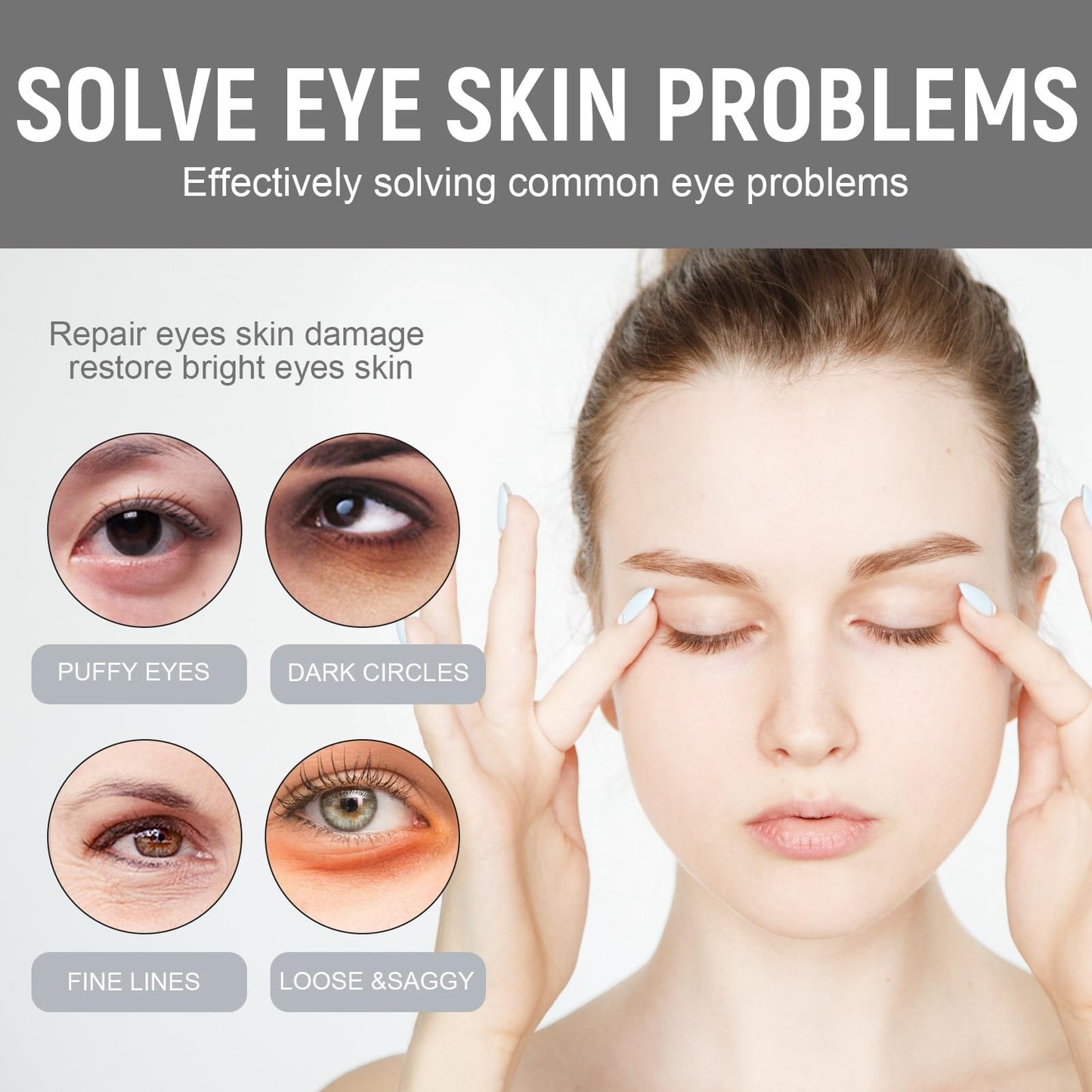 Retinol Intense Reactivating Eye Cream,Retinol Eye Cream,Dark Circles Under Eye Treatment Women,Anti Aging Eye Cream,Eye Cream for Dark Circles and Puffy Eyes,Eye Bags Remover,Eye Cream for Wrinkles