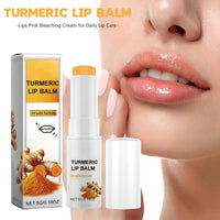LUMKMAS Lip Lightening For Dark Lips, Whitening Turmeric Lip Balm Lips Pink Bleaching Cream Balm, Moisturizing Daily Lip Care Balm with Turmeric Extract, Repair Cracked Chapped Dry Lips (5g)