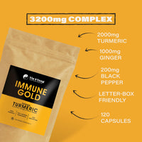 Turmeric Capsules 2000mg with Ginger and Black Pepper, by Yin & Yang Superfoods | High Strength Supplement | Immune Support & Joint Health | Eco-Friendly Packaging | Two Month Supply