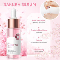 IZBEAUVO 15Pcs Sakura Skin Care Set for Teenage Girls, Cherry Blossom Pamper Set, Moisturizing Skincare Set for Dry Skin, Sakura Face Care Gift Kit with Cleanser, Toner, Serum, Eye Cream, Face Cream, Mud Mask