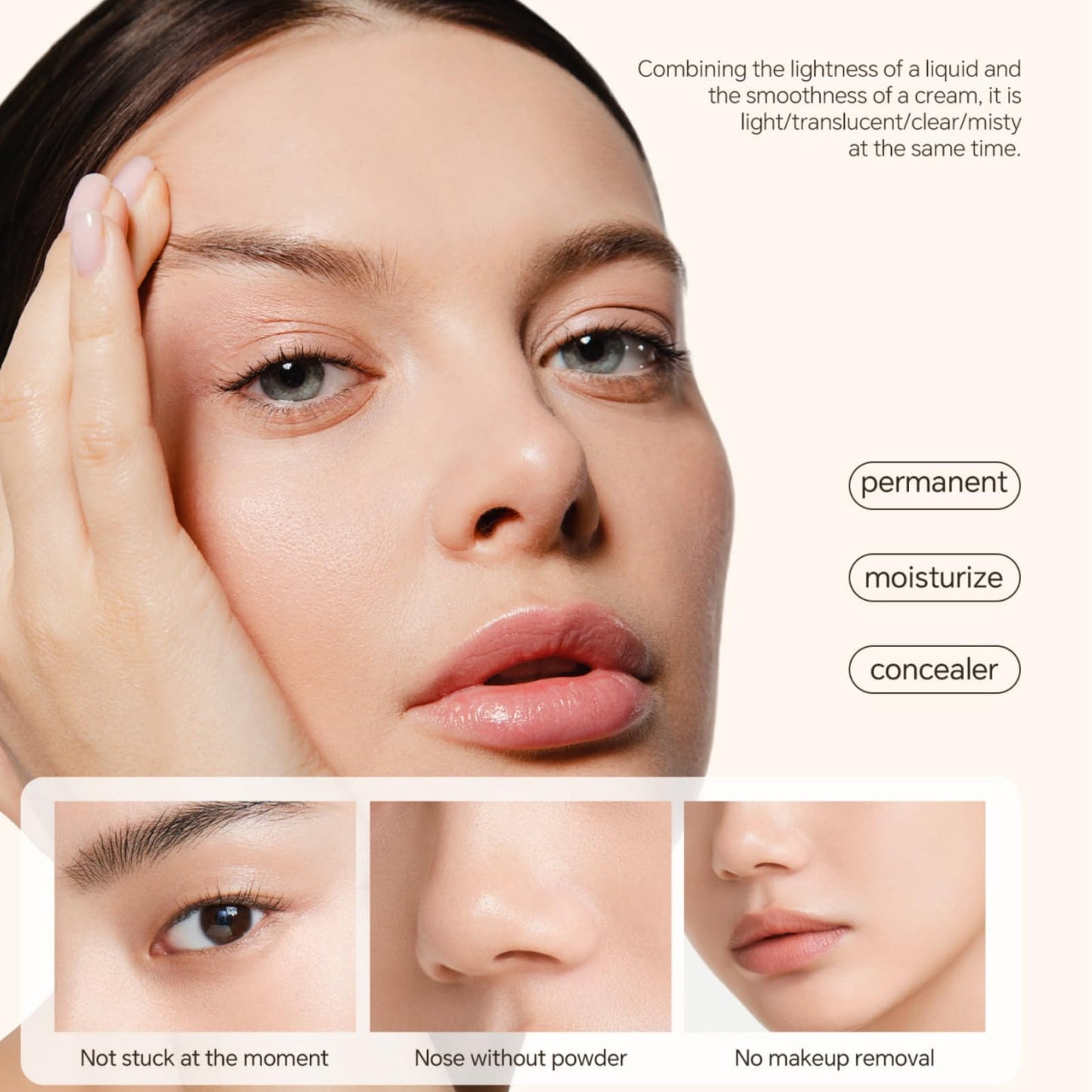 Xinyig 2 in 1- Luxury Anti-Wrinkle Foundation Stick,Double-Head Flawlesss Eraser Foundation Stick with Brush,S/tick Found/ation Makeup,Balance & Even Complexion,Multi-Use Full Coverage(Brilliant White, 01)