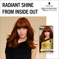 Schwarzkopf Oleo Intense Permanent Oil Colour 5-77 Light Copper Brown Hair Dye, 100% Grey Coverage, Conditioner with HaptIQ System, Long-Lasting Colour, Ammonia Free Hair Dye