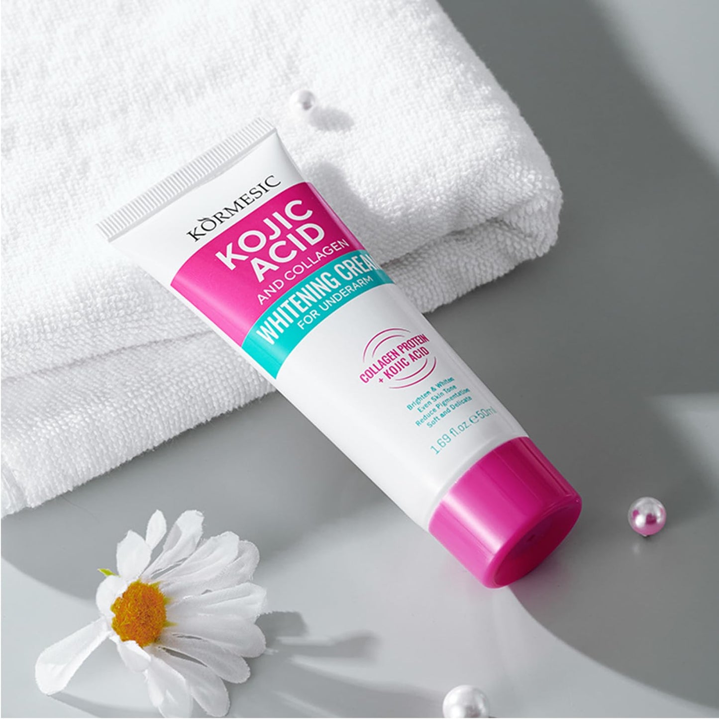 Korean Skin Care, Kojic Acid Skin Cream, Underarm Cream For Intimate Area, Private Parts, Knees, Elbows, Inner Thigh, Bikini Areas, Cream Quickly Absorb & Reduce Odor,Smoothing.