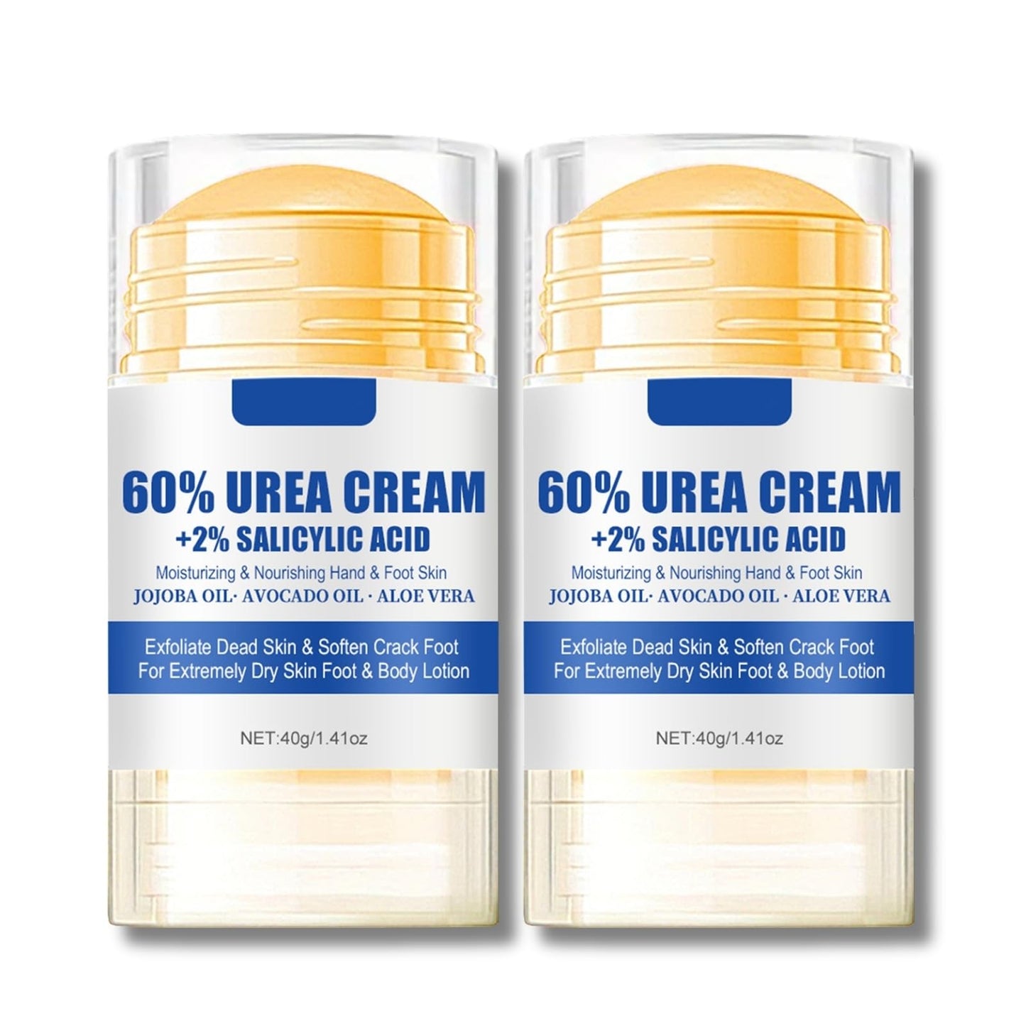 ISBEAUSOLS Urea Cream 60 Percent for Feet - Urea Foot Cream - Foot Cream for Cracked Heels and Dry Skin - Cracked Heel Repair Cream - Skin Care Hands & Feet - Foot Moisturiser 2PCS