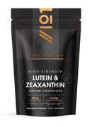 Lutein & Zeaxanthin with BioPerine® – 40mg Lutein 2.85mg Zeaxanthin – 180 Vegan Capsules – Natural Carotenoids from Marigold Extract – Resealable and Recyclable Pouch – by Alpha01