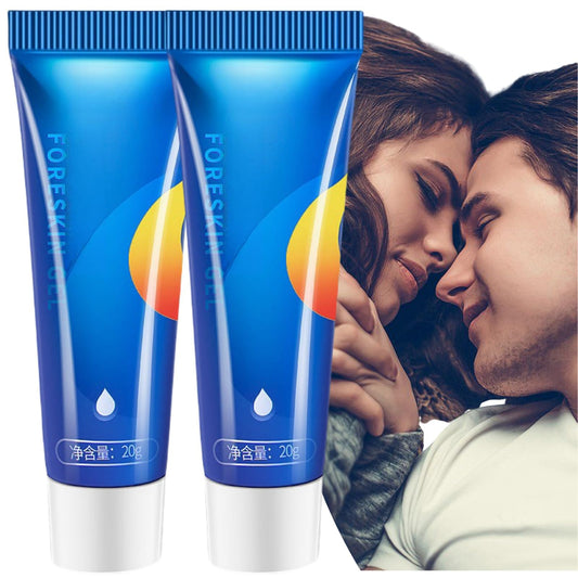 Siyinzu 2PCS Redundant Pre-Puce Corrector Gel,Phi-Mosis Fore-Skin Correction Gel,Moisturizing Correction G-el for Excessive Fores-kin,Phi-Mosis Cream for Adults,Tight Fores-kin Cream Treatments for Men