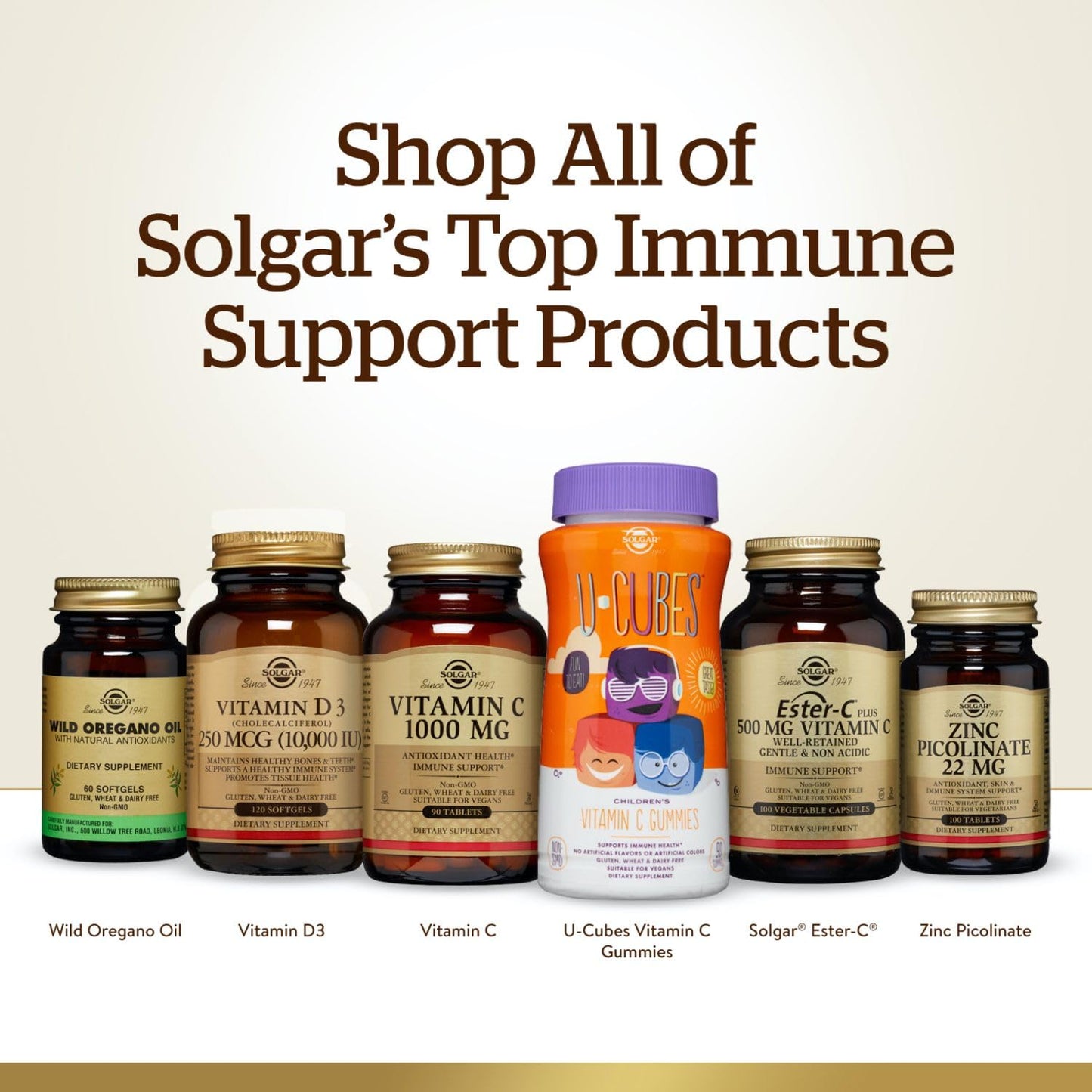 SOLGAR Solgar 500 mg Vitamin C Vegetable Capsules - Pack of 100 - Seasonal Immunity Support - Potent Antioxidant - Reduces Tiredness and Fatigue - Collagen Formation - Vegan