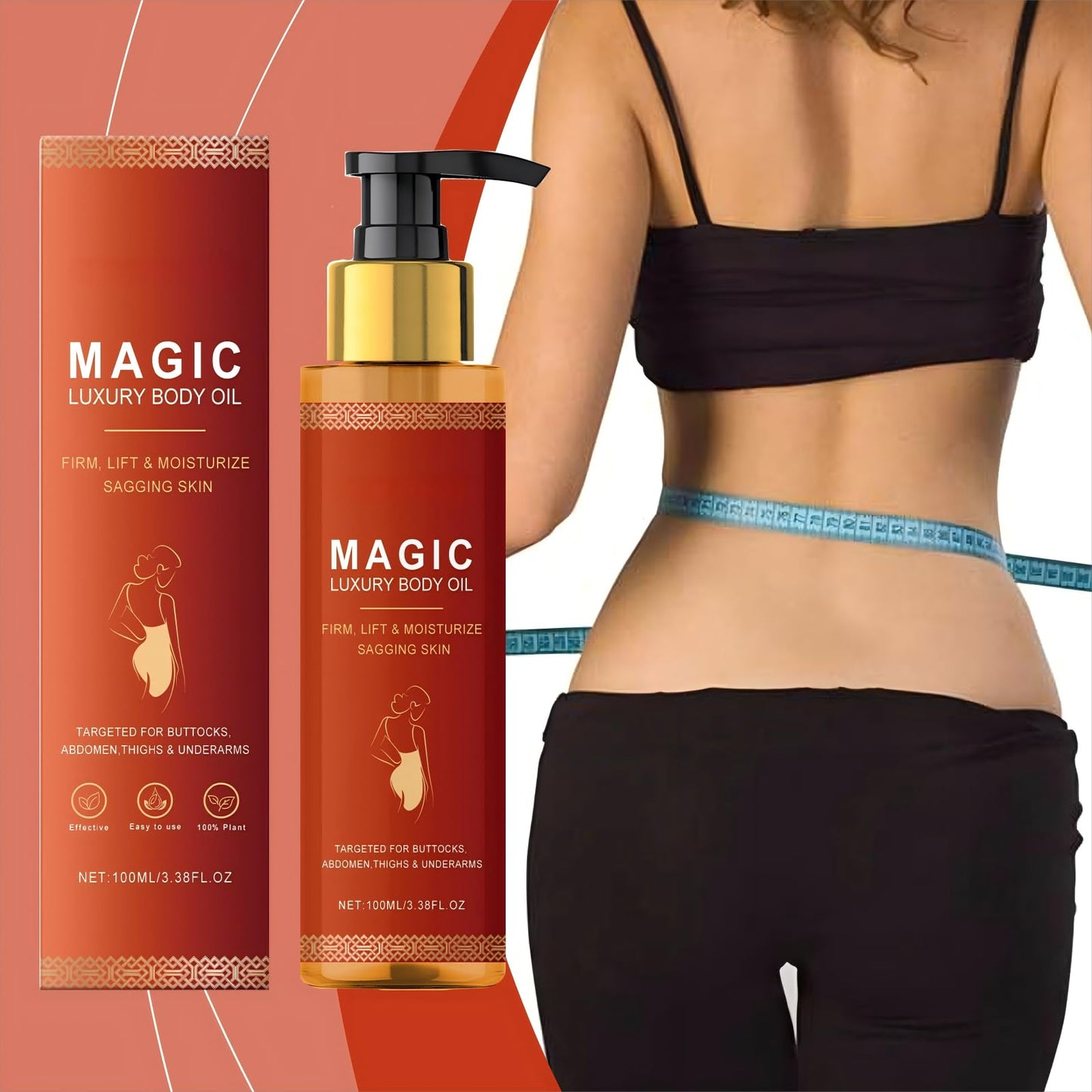 Dabacc Magic Firming Body Oil for Women, 100ml Glow Essence Moisturizing Lotion For Smooth, Collagen Lifting Skin Cream Reduce Finelines Plumping Moisturizin oil for Smooth,Radiant Skin