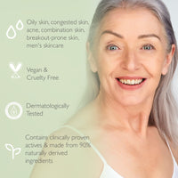 SKINICIAN Purifying Day Moisturiser SPF30 - Lightweight Moisturising Face Cream for Oily Skin - Mattifying Lotion - Anti-Wrinkle Face Moisturiser - Hydrating Formula Suitable for Problem Skin (50ml)