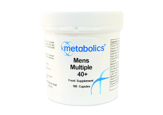 Metabolics Multiple for Men 40+ Multivitamin Supplement for Men Over 40- Containing Over 30 Active Ingredients- Made in The UK