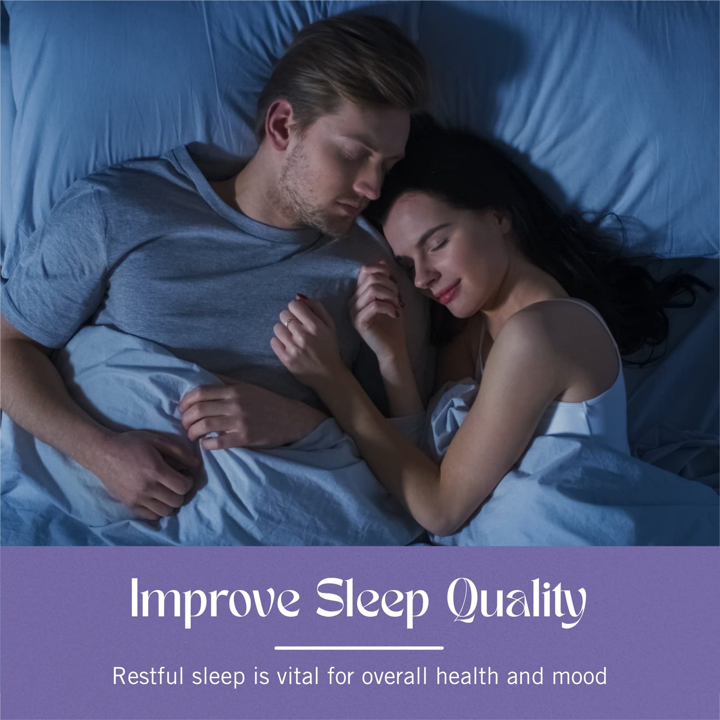 Overnight Rest Sleep Supplement with Lemon Balm Extract, Magnesium and More, Natural Vegan Sleep Support Supplement for Adults for Relaxation and Deep Restful Sleep, 90 Capsules