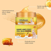 IZBEAUVO Hand And Foot Peel Mask Honey for Cracked Heels and Dry Skin Deep Moisturizing