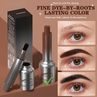 GUOUURR Premium Brown Eyebrow Dip Pen with Angled Brush Pen - Long-Lasting, Waterproof Brow Pen for Natural, Fuller Eyebrows | Beauty Brow Brow Fection | Includes Eyebrow Pencil & Brush Strokes Tool