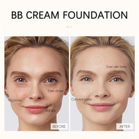 NatrLuxe Waterproof BB Cream Foundation For Even Skin Tone, Long Lasting Full Coverage Makeup, Lightweight Formula. Smooths Skin, Hides Pores & Acne Marks