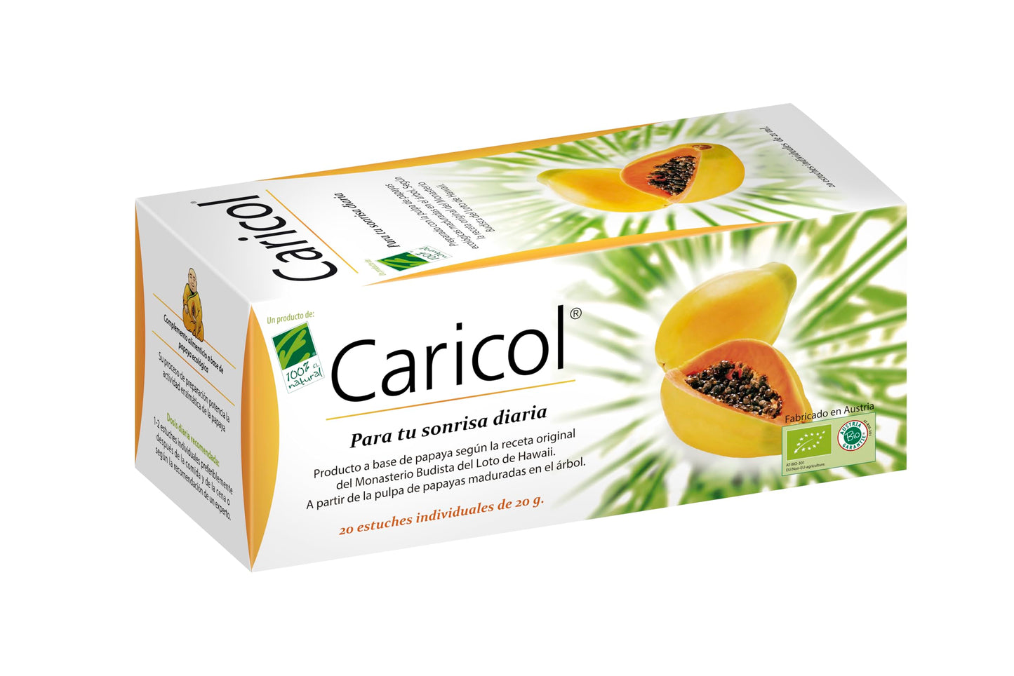 100% Natural Caricol 20 Envelopes