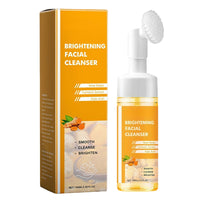 Coloroom Brightening Foaming Cleanser, Turmeric Face Wash With Brush, Gentle Face Cleanser For Women – Improve Facial Flaws, Hydrating Faces Wash For Even Skin Tone