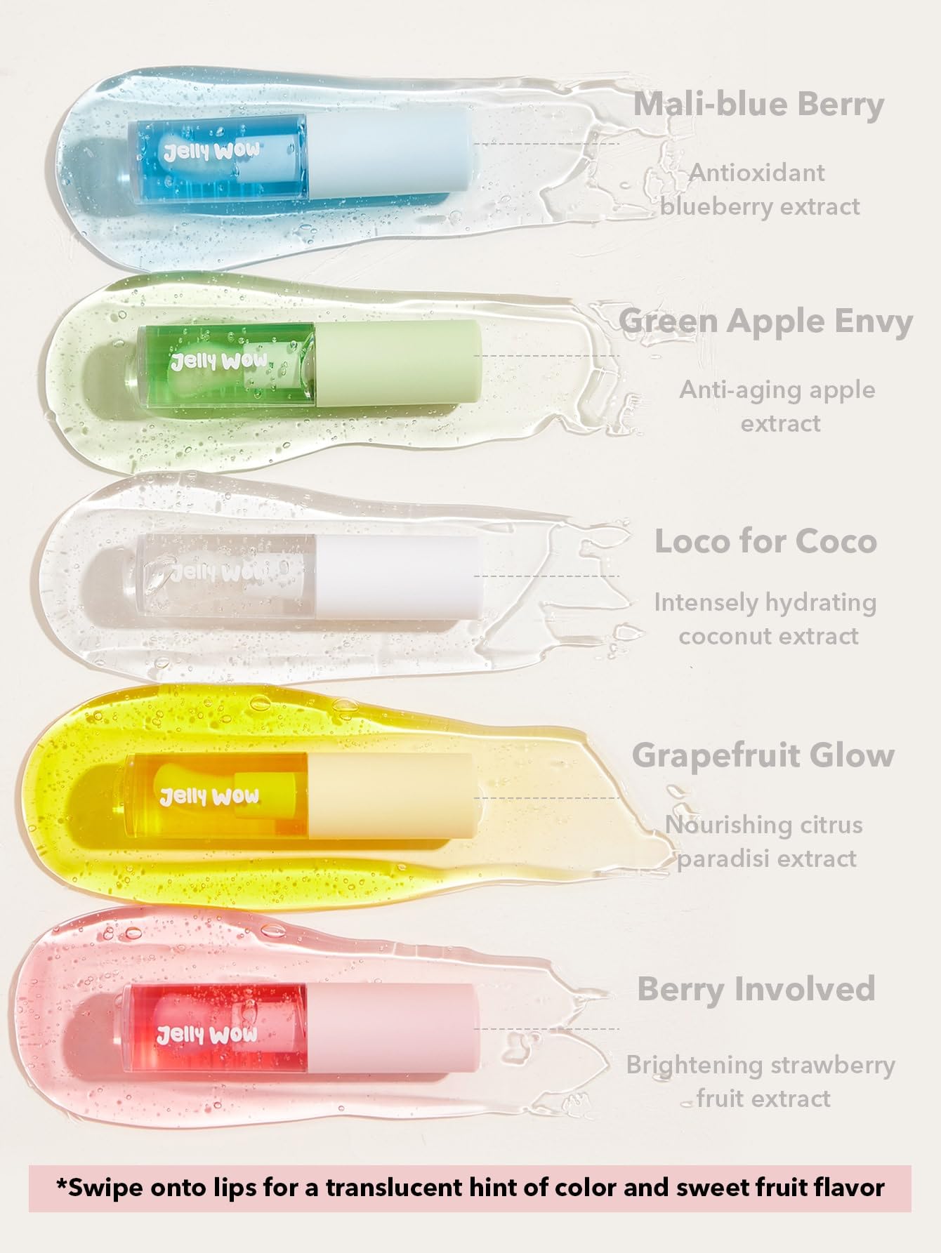 SHEGLAM Jelly Wow Hydrating Non-Sticky Lip Oil Moisturizing Plumping Lip Gloss - Loco For Coco