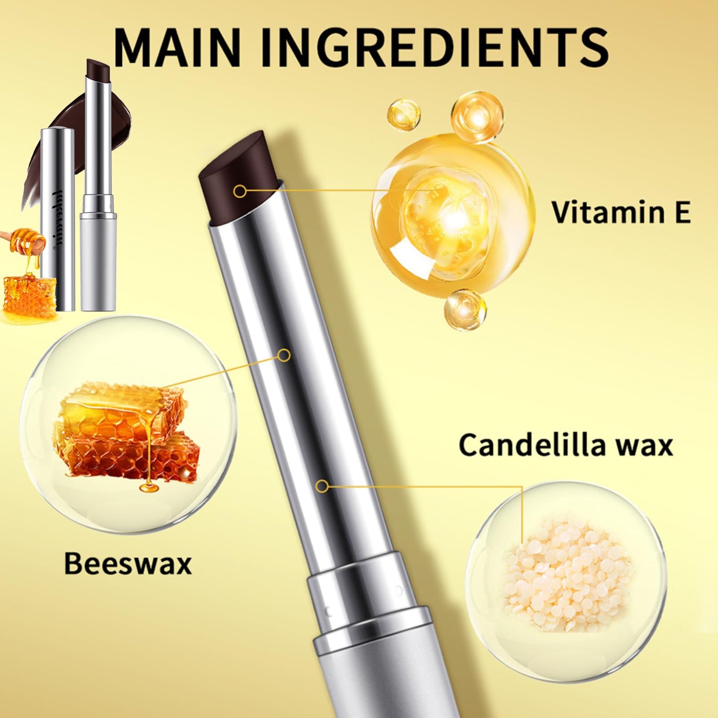 Black Honey Lipstick, Almost Lipstick Black Honey, Honey Balm Black Lipstick Tinted Lip Balm, Natural Deeply Moisturising Hydrating Long-Lasting Lip Plumping Lip Care for Dry Lips