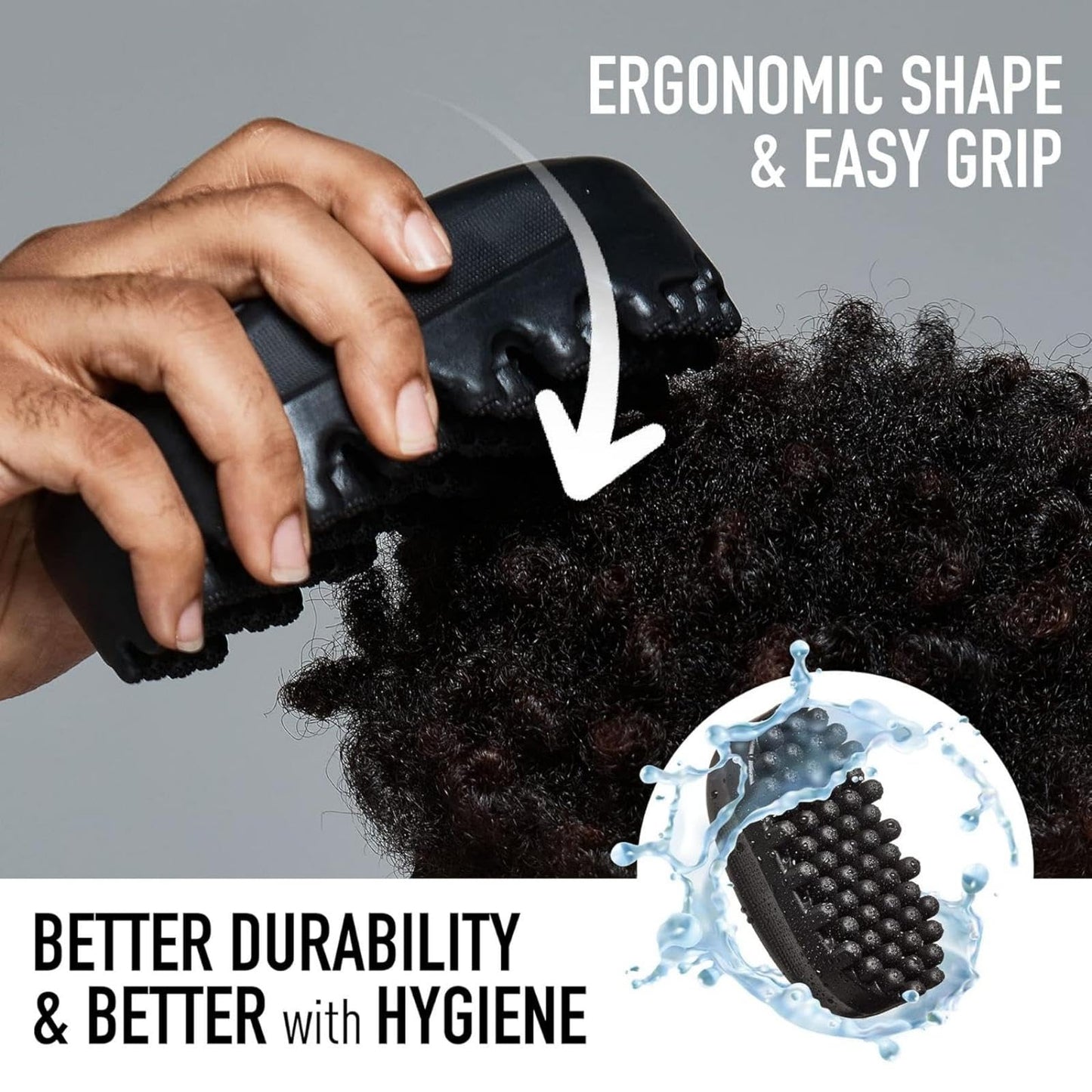 Curly Hair Brush, Afro Washable Twist Sponge Twist Curl Brush Comb Rubber Styling Tool for Home and Salon Use,Rubber Hair Brush,Hair Sponge for Curls,Afro Hair Br-ush,Af-ro Br-ush,Af-ro Ha-ir Sponge