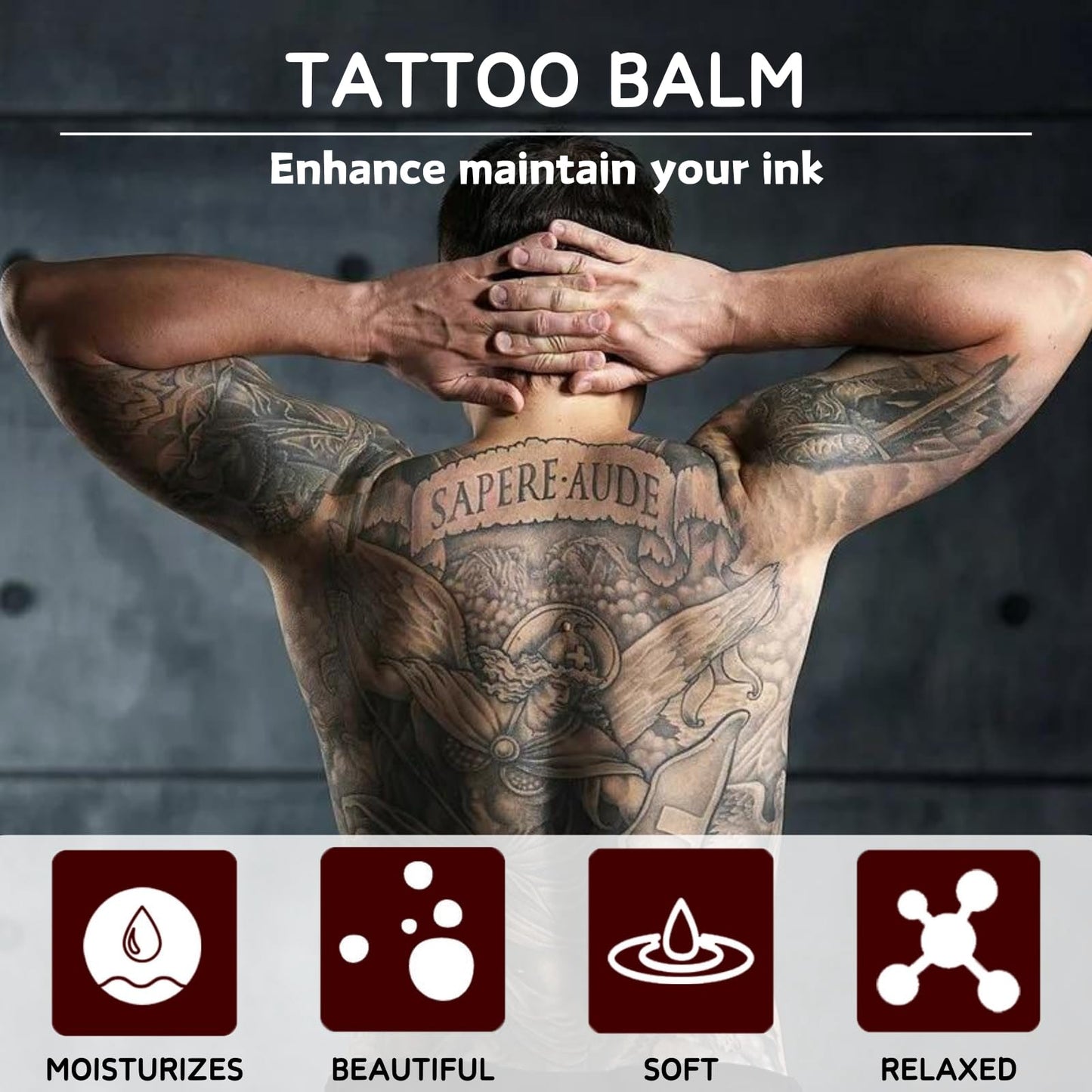 ISBEAUSOLS Tattoo Aftercare Body Butter - Tattoo Aftercare Butter Balm - Tattoo Aftercare Cream for Moisturizing,Nourishing,Color Enhancement - Natural Organic Tattoo Butter - Old & New Tattoo Healing Butter