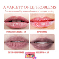 AINxtolm 5pcs Lip Sleeping Mask,Day And Night Repair Lip Balm,Lip Balm Set,Lip Masks for Dry Lips,Lip Mask Overnight,Lip Balms for Chapped Cracked Dry Lips,Lip Lightening for Dark Lips,Chapped Lips Treatment
