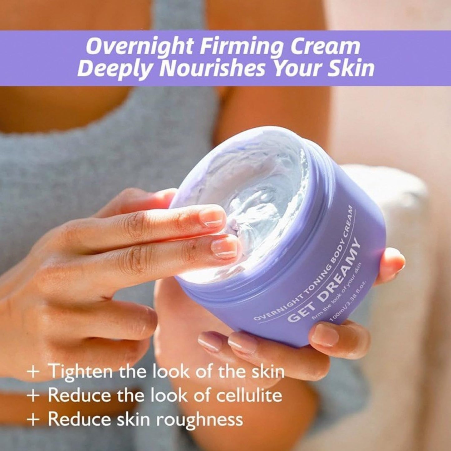 Get Dreamy Overnight Toning Whip,Anti-wrinkle Skin Tightening Cream for Body,Get Dreamy Toning Cream,Overnight Firming & Smoothing Body Cream,Firming Cream for Loose Skin,Overnigh-t Body Toning Crea-m