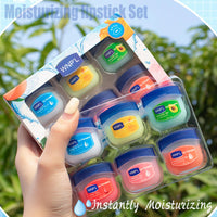 FANFALUV Lip Balm Set 12 Pack Lip Balm Make Up Set Natural Moisturizing Cracking Lip Lipbalm Chapstick Gifts For Women Skincare Lip Care Lip Balm Multipack (2 Boxes)