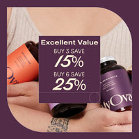 MyOva Hair, Skin & Nails PCOS Supplement - 30-Day Supply - 2000mg Myo-Inositol for PCOS Support - Complex has Biotin, Zinc, Vitamin A and C to Support Strong Hair, Skin & Nails – UK Manufactured