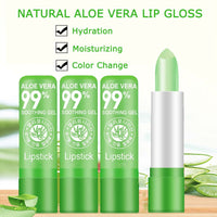 Tongyend Lip Balm Set,Aloe Vera Lipstick,3PCS Magic Temperature Colour Changing Lip Gloss,Long-Lasting Moisturising Nutritious Cream,Lip Plumper Makeup Set