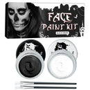 Maggidea Body Paint Color Bruise Wheel Special Effects SFX Zombie Makeup Kit Halloween Professional Non Toxic Face Body Paint Oil Sfx Makeup Set (01) (Black+White)