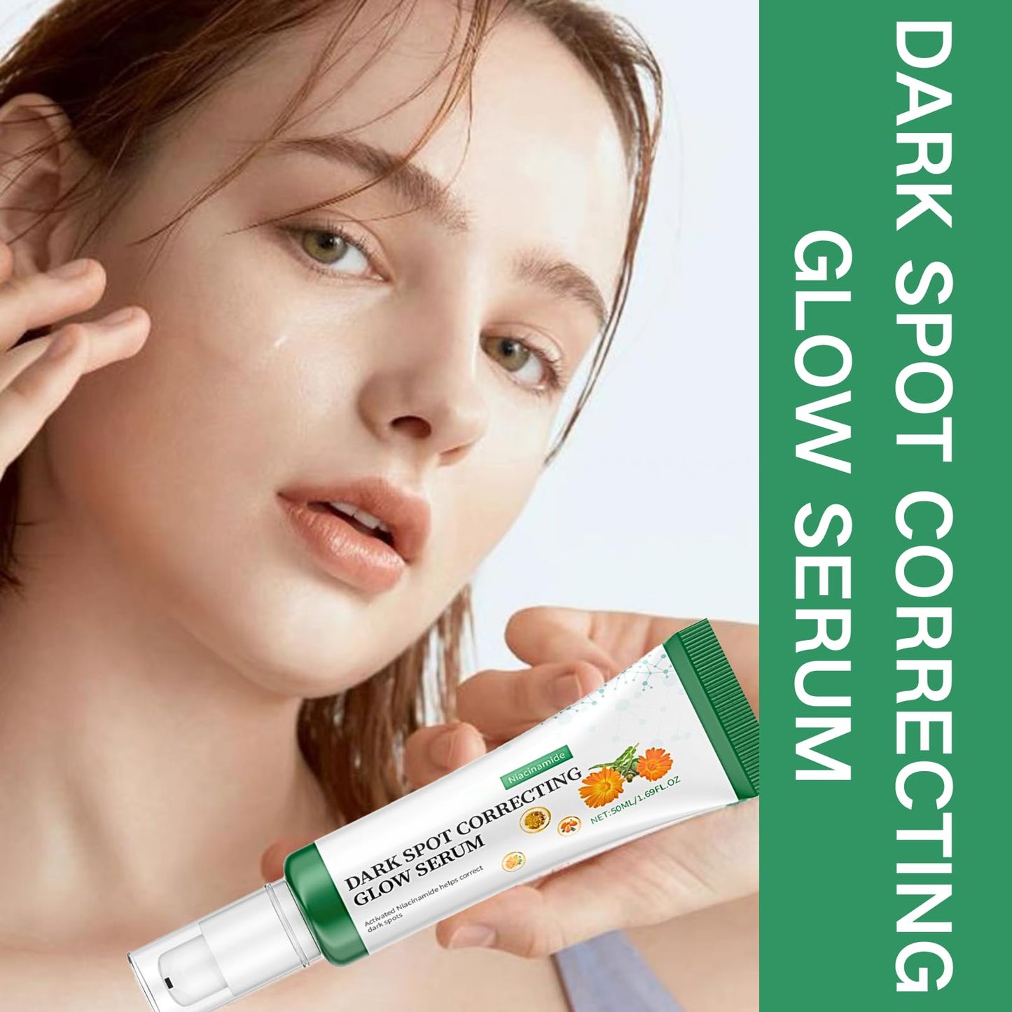 3 PCS Dark Spot Correcting Glow Serum with 5% Niacinamide 50ml / 1.69 fl. oz., Nicotinamide Facial Serum, Niacinamide Dark Spot Remover For Face Serum Skin Care Uneven Skin Tone