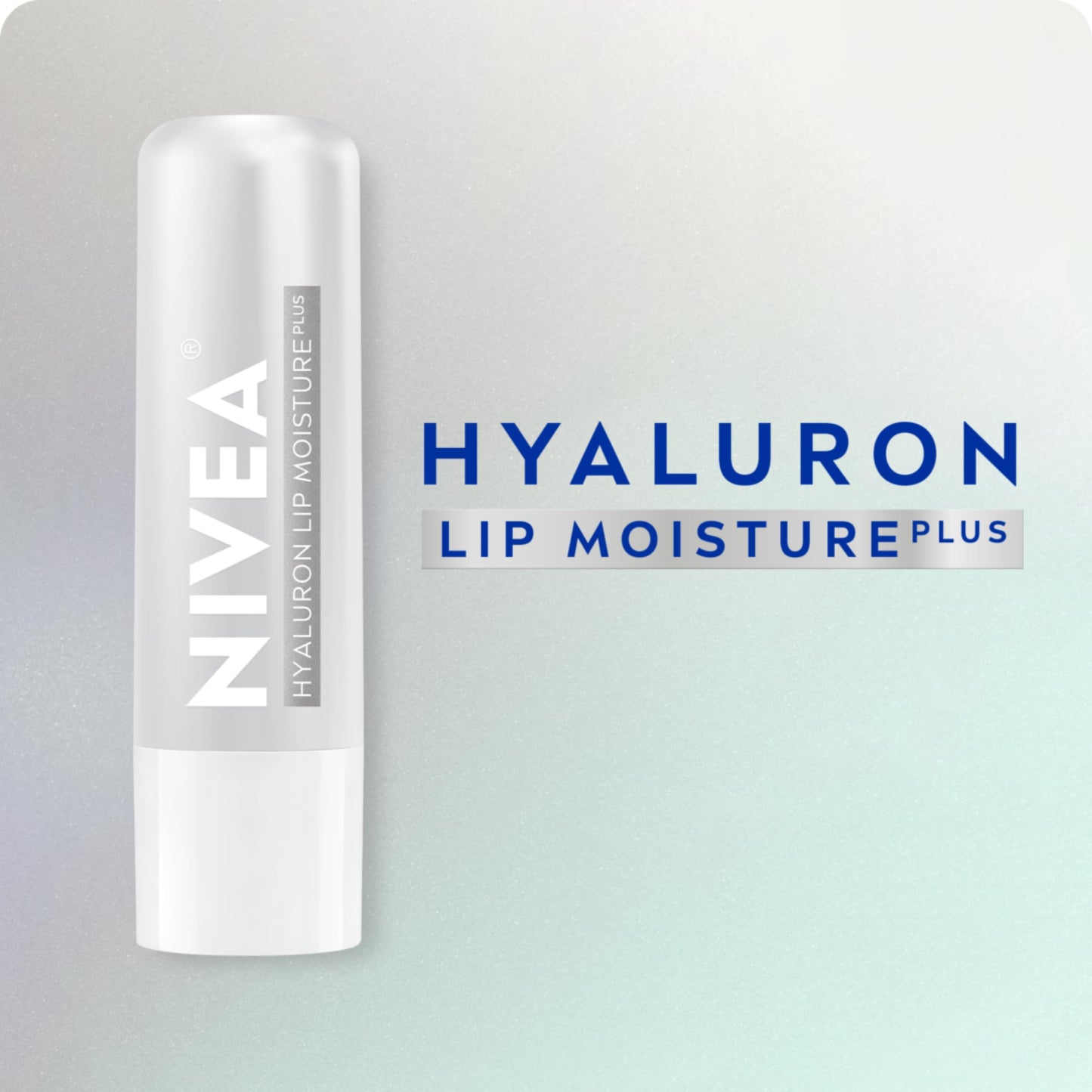 NIVEA Hyaluron Moisture Plus Lip Balm (5.2g), Ultra-Light Lip Balm Stick with Hyaluronic Acid, Provides 24H Moisture and Visibly Smoother Lips