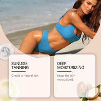 OuXing Sunless Tanning Drops,Enhances Natural Skin Tone Tanning Drops,Body Lotion for Self T/an,Bronzing D/rops,Herbal T/anning Moisturiser,Self Ta/nners Liquid D/rop,Gradual Tan Self Ta/nning Dr/op