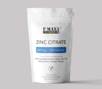formula max5 nutrition Zinc Citrate 50mg | 120/360 Tablets | One a Day | Easy to Swallow | Immune Health | Food Supplement (120)