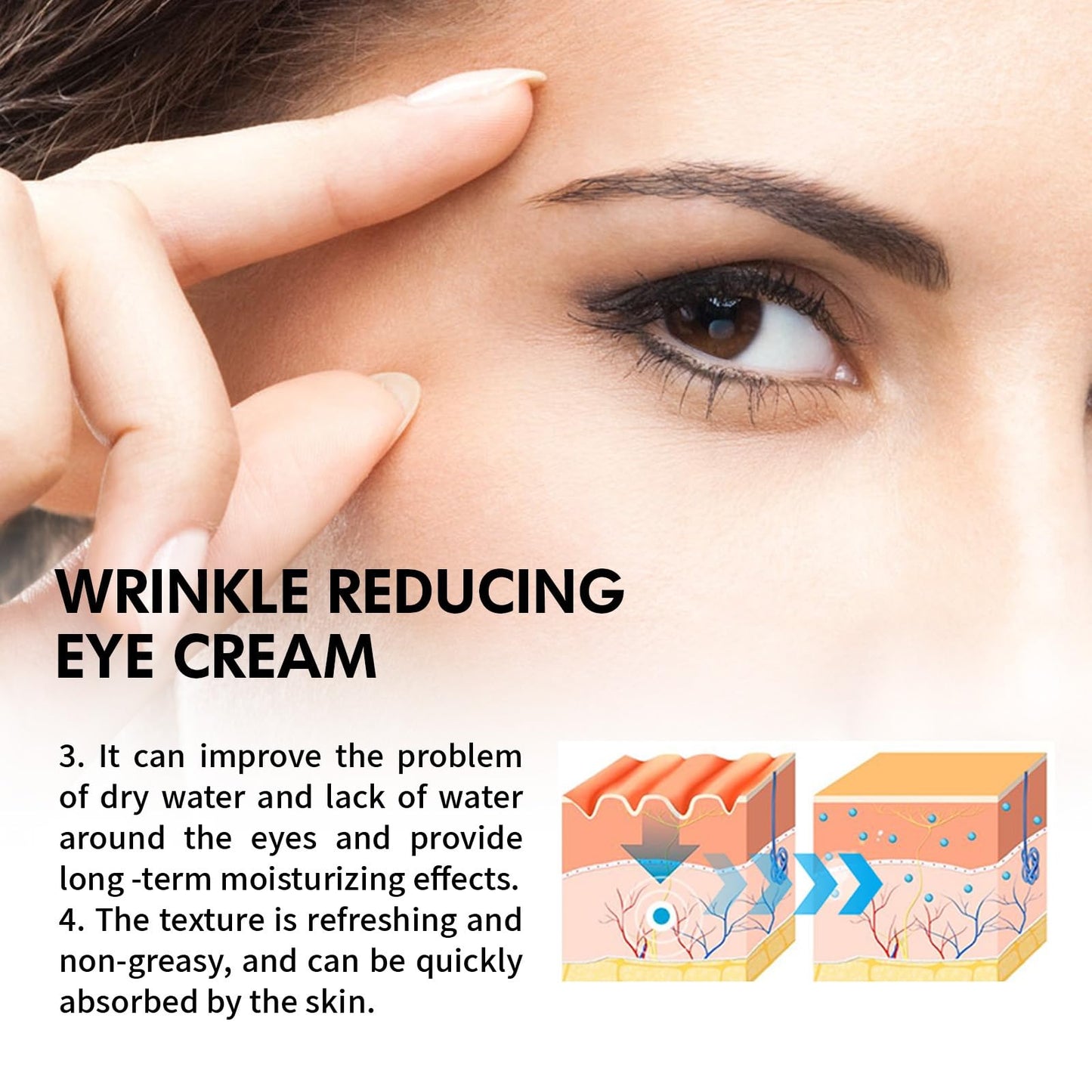 Retinol Intense Reactivating Eye Cream,Retinol Eye Cream,Anti Aging Eye Cream,Under Eye Cream,Eye Cream for Dark Circles and Puffy Eyes,Eye Bags Remover,Eye Cream Anti Aging,Anti Wrinkle Eye Cream