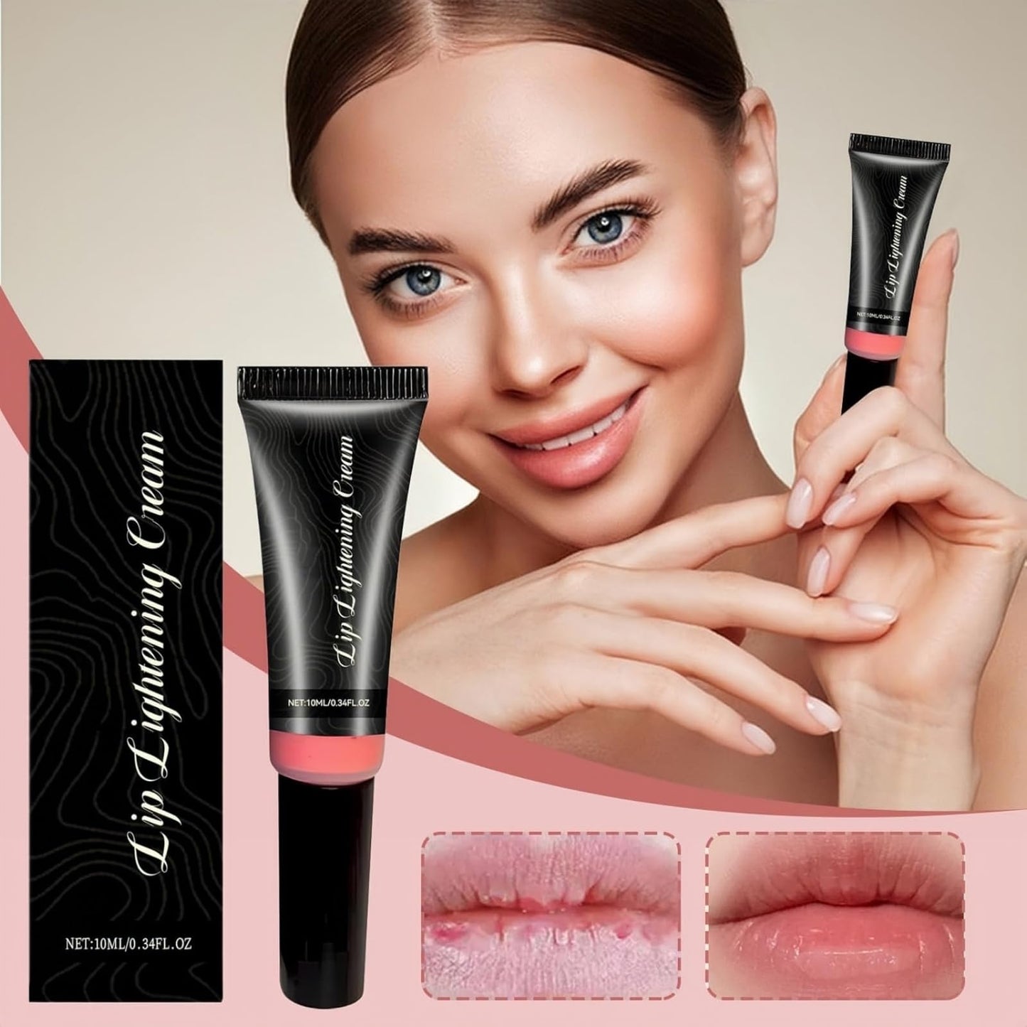 Jinjiar Brightening Lip Balm,Lip Lightening Cream,Moisturizing Lip Balms for Lip Care,Lip Balm for Dry Cracked Lips,Moisturising Lipstick,Deep Nourishing and Hydrating,Remove Darkness,Compact and Portable