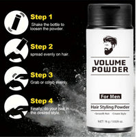 QinZiEn Hair Styling Powder for Men,Volume Powder for Men,Volumising Styling Powder,Natural Look Mens Styling Powd/er,Mens Hai/r Products,Fluffy Ha/ir Po/wder,Texturizer for Natural H/air15g