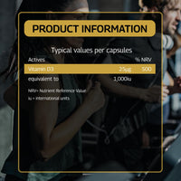 Healthspan Elite Vitamin D3 1,000iu | 120 Tablets | All Blacks Official Partner | Support Immune, Muscle & Bone Health | Informed-Sport Accredited | Vegetarian