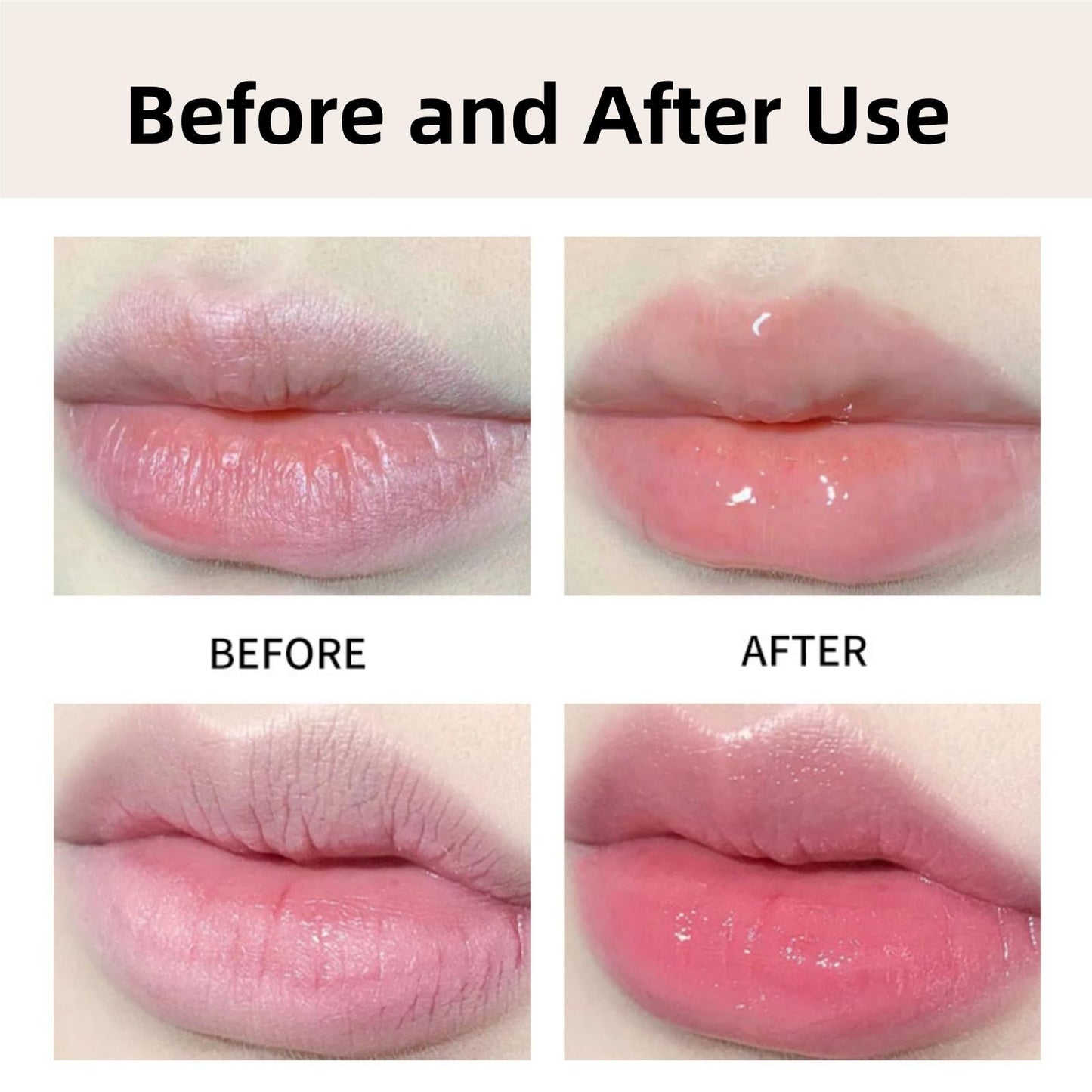 Xunzhi Transferproof Color Changing Lipstick,Temperature Color Change Lip Balm,Moisturizer Lip Balm,Transparente Gold Crystal Color Changing L/ip Stick,Gold Foil Moisturizing Glossy Shine L/ip Gloss