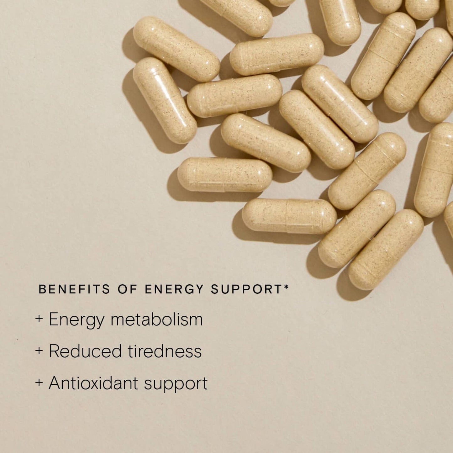 WILD NUTRITION Food-Grown® Energy Support - Natural Energy Support Supplements with Iron, Vitamin C, and Magnesium - Ethically Sourced - Maintain Energy Levels + Immune Support - 60 Capsules