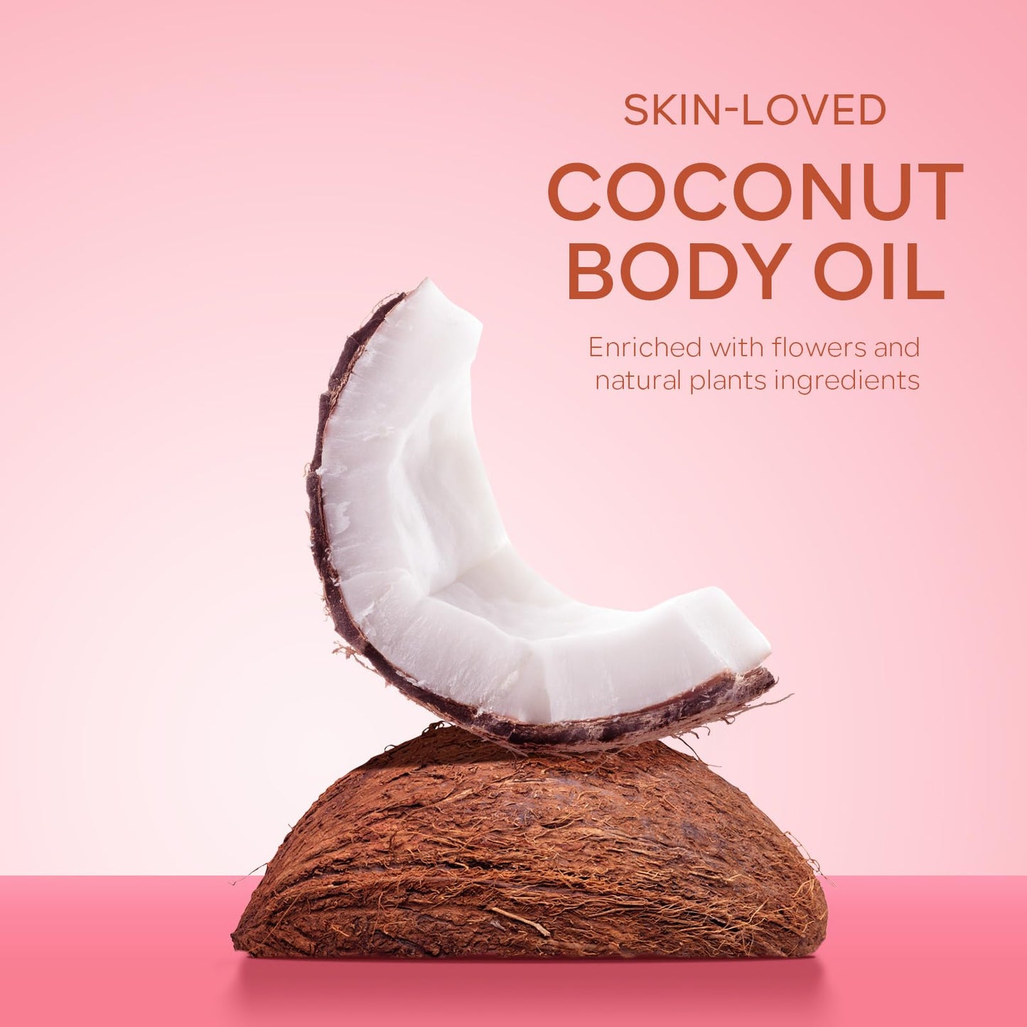 KYDA Body Glow Oil, SPF 45 Broad Spectrum, Sunscreen Body Oil with Rose Gold Mica, Moisturizing Coconut Body Oil, Lightweight Glow Body Moisturizer, Water Resistant, 3.38 fl oz, ROSE