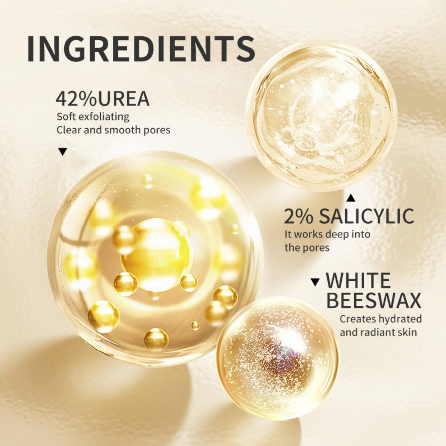 Urea Foot Cream - Urea Cream - Foot Cream 42 Percent for Cracked And Dry Skin - Foot Moisturiser Repair Cream Skin Care Hands & Feet - Heel Balm for Cracked Heel