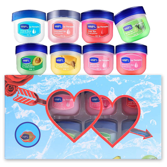 Lip Balm Set-Lip Balm Multipack Make Up Set Natural Moisturizing Cracking Lip Lipbalm Chapstick Gifts For Women Skincare Lip Care Lip Balm Kids (8PCS)