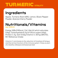 MOJU Turmeric Shots - Dosing Bottles (4x420ml Pack, 28 Shots), Exercise Recovery, Natural Ingredients, No Added Sugars or Sweeteners, Vegan