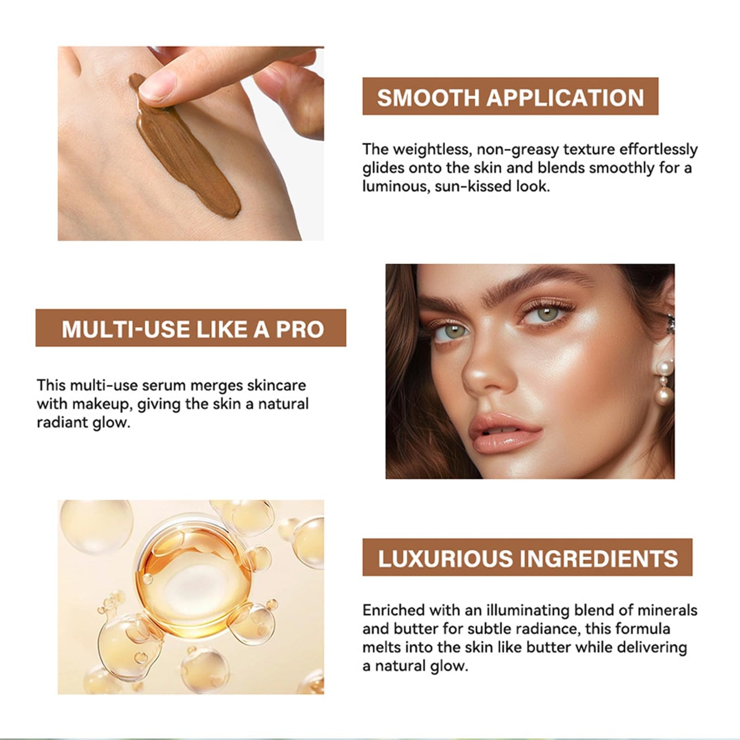 ThamGlow Leg Makeup All Over Complexion Perfector, Self Tanning Lotion, Body Coverage Perfector, Body Concealer Tattoo Cover Up Makeup – Buildable Coverage, Waterproof & Hydrating For Even, Sun-Kissed Skin