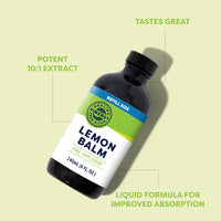 Vimergy Lemon Balm, 240 Servings – Lemon Balm Extract – Glycerin-Based Liquid Supplement – Vegan Supplement – Formulated Without Sugar or Binders – Non-GMO & Gluten-Free (240 ml)