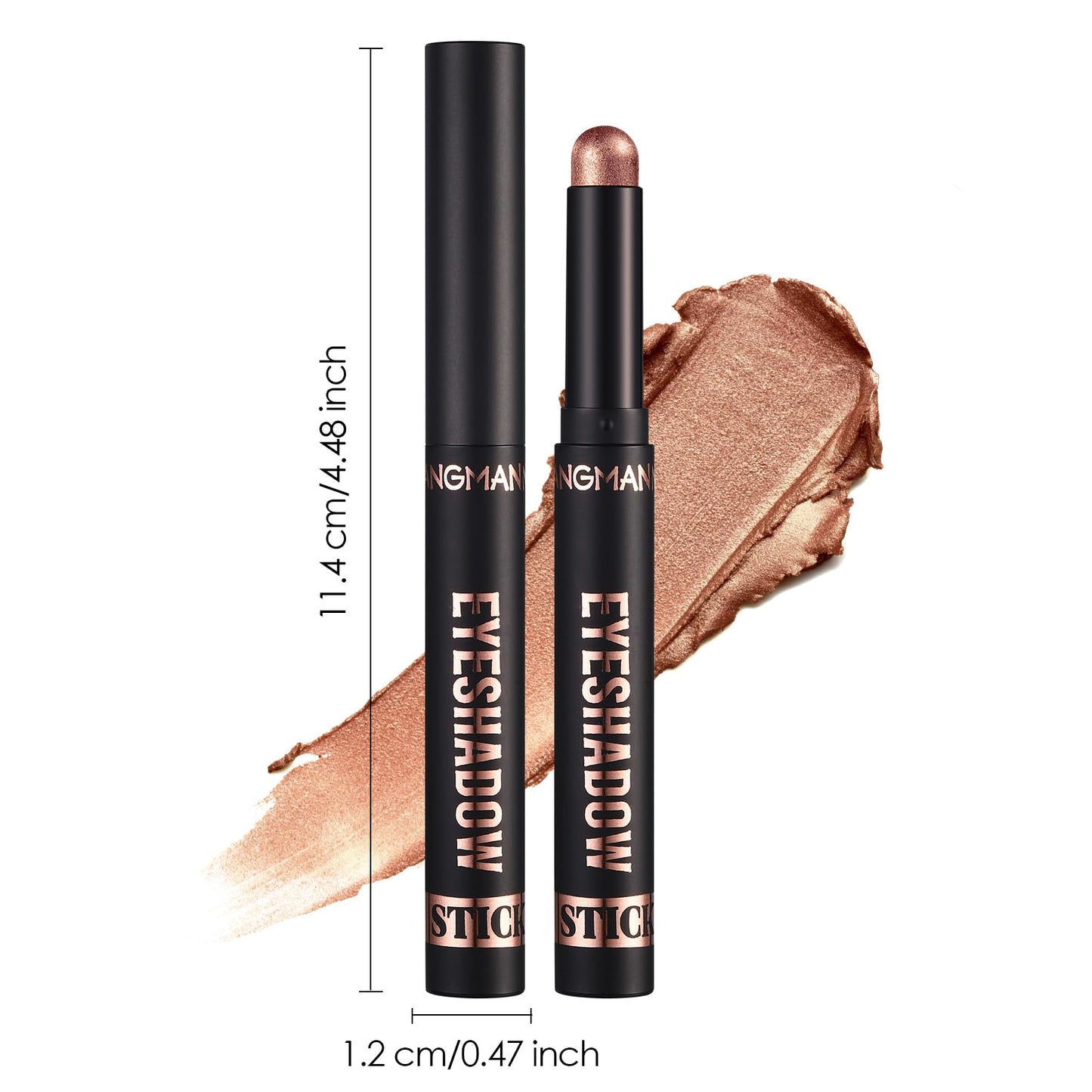 LANGMANNI 8Pcs Eyeshadow Stick Gift Set,Soft Smooth Cream With Matte Earth & Metal Colors, Waterproof & Long-Lasting, Beauty & Personal Care Eye Shadow Stick For Daily Makeup & Special Occasions (#B)
